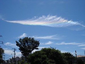 20100718川崎付近で見られた彩雲